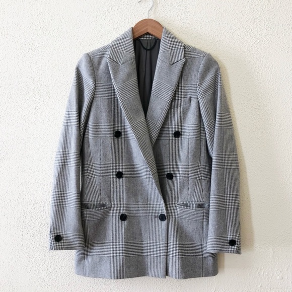All Saints Astrid Check Blazer 2 - Picture 5 of 8